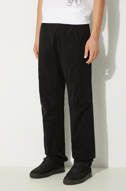 【新品】C.P. COMPANY Simple Chino Pants C.P. Company trousers Stretch Sateen Loose Chino Pants men's black