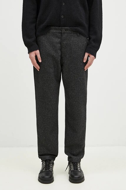 Universal Works wool blend trousers black color 31153 at PRM US