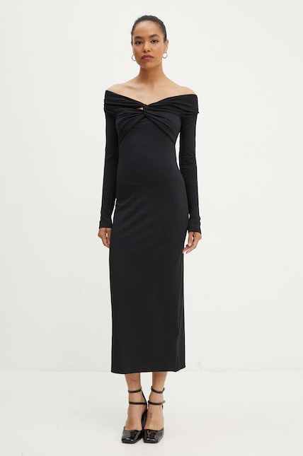 rotate off shoulder dress Off-shoulder Maxi Dress Light Blue