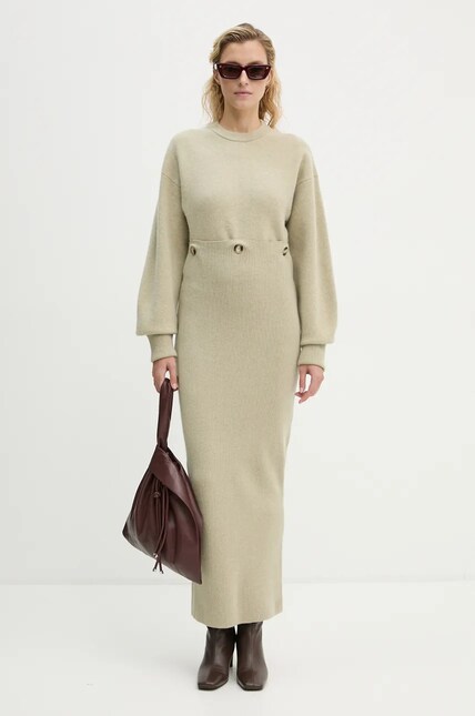 Nanushka wool dress ZOTHY green color NW24PFBS28772 at PRM US
