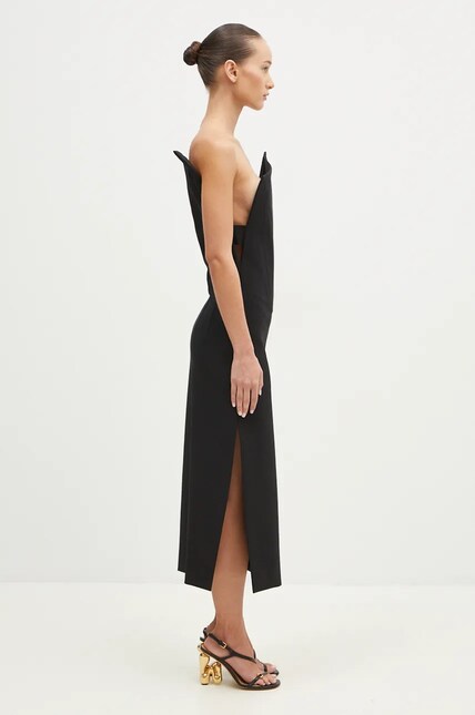 saida knit dress Backless Maxi Knit Dress – SNIDEL main image 0