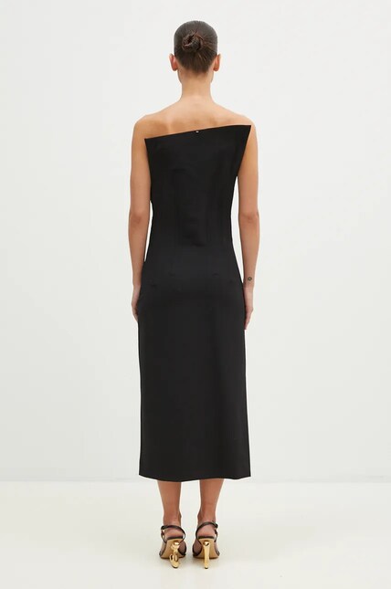self portrait knit midi dress self-portrait - White Pointelle Knit Bow Midi Dress main image 0