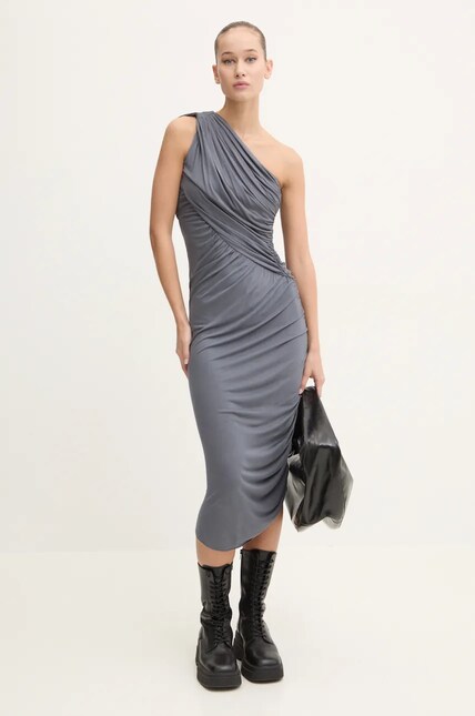Rick Owens Lilies dress gray color LI02D5526RV at PRM US