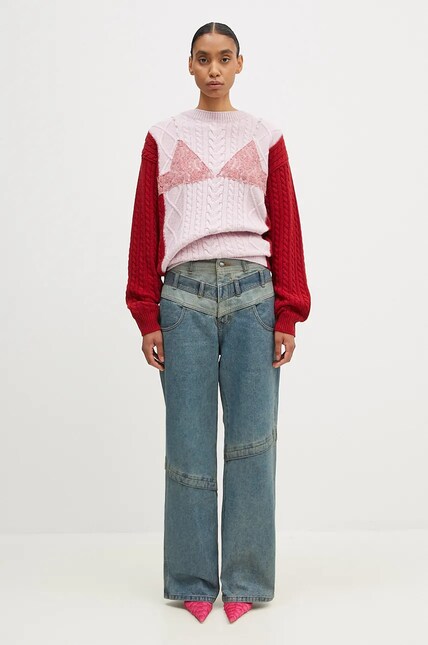 Andersson Bell woolen jumper Lace Lingerie Boyfriend-Fit Knit