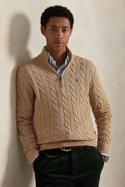 Polo Ralph Lauren sweater cotton Men's beige 710810841 at PRM US Polo Ralph Lauren sweater cotton Men's beige 710810841 at PRM US