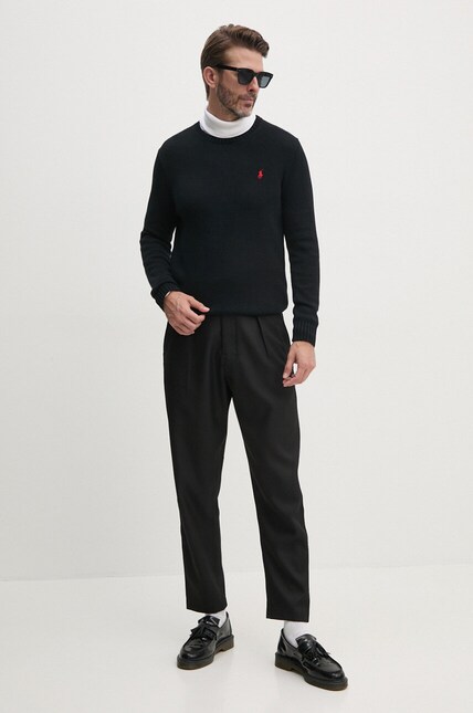 Polo Ralph Lauren sweater cotton Men's black 710810846 at PRM US