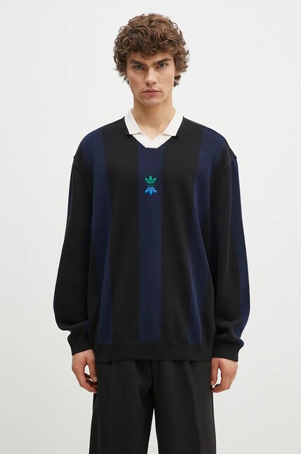 新品S Adidas Sportswear PulloverニットIN0985 ADIDAS】Originals フルオーバーケーブルニット☆追跡可 (adidas