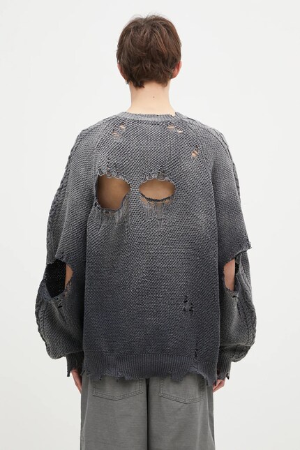 Maison MIHARA YASUHIRO cotton jumper Sun Faded Knit Pullover PRM EU