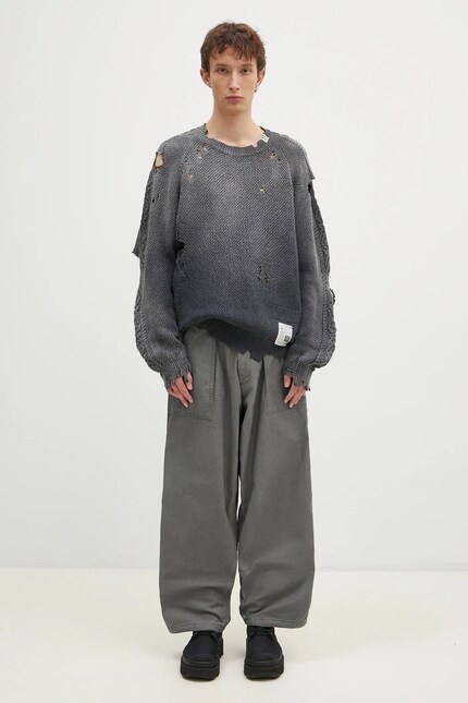 Maison MIHARA YASUHIRO cotton jumper Sun Faded Knit Pullover PRM EU