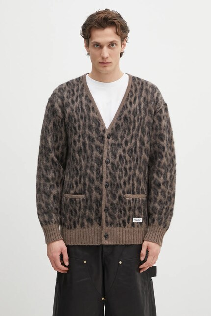 Wacko Maria woolen cardigan Leopard Heavy PRM EU