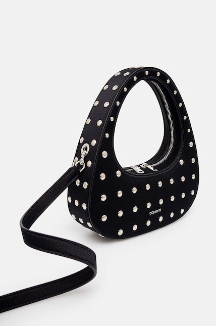 Coperni handbag Studded Crossbody Baguette Swipe Bag black color