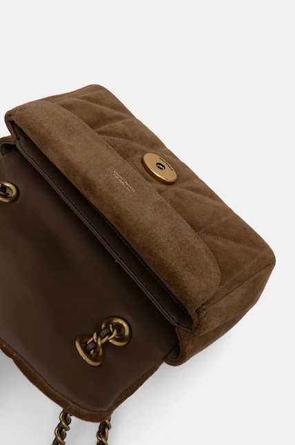 Coach geanta de mana din piele intoarsa Tabby culoarea maro, CW626