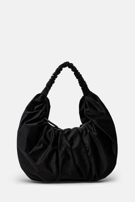 美品J.W. ANDERSON 黒23cm ファスナー　フリルブーティ JW Anderson handbag Ruffle Shopper PRM EU