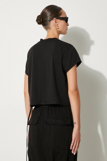 Rick Owens cotton t-shirt Cropped Small Level T women's black