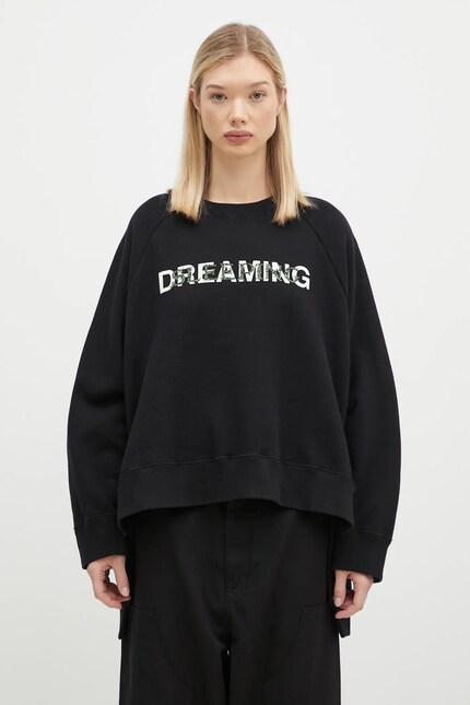 UNDERCOVERスウェット　サイズ3 Undercover cotton sweatshirt C/S women's black color with a print