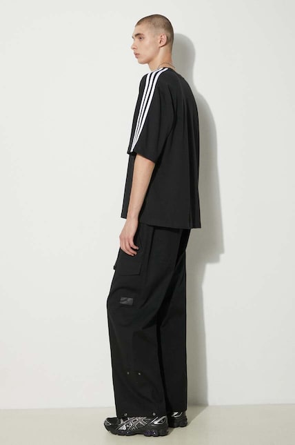 adidas Originals cotton t-shirt Oversize Tee men's black color