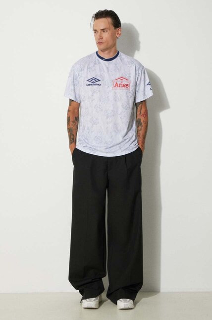 Aries t-shirt Aries x Umbro White Roses SS Football Jersey men's
