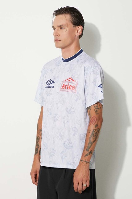 Aresense × Sorm'86 PDS パーフェクトドレスシャツ 36 Aries t-shirt Aries x Umbro White Roses SS Football Jersey men's