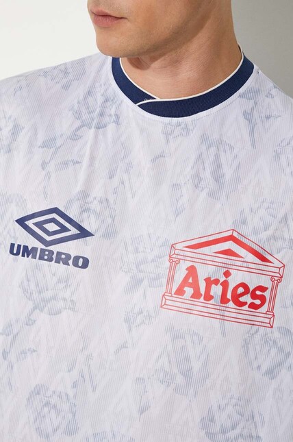 Aries t-shirt Aries x Umbro White Roses SS Football Jersey men's
