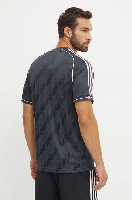 Футболка adidas Originals Real Madrid мужская цвет чёрный узорный