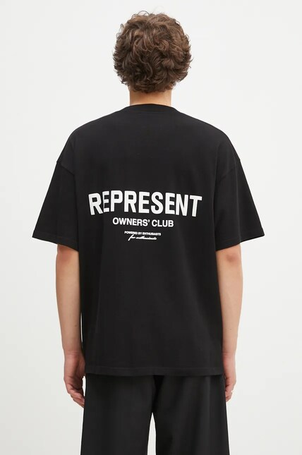 Represent cotton t-shirt Represent Owners Club men's black color