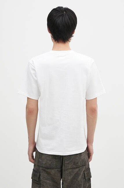 A Bathing Ape cotton t-shirt COLLEGE TEE men's white color with a