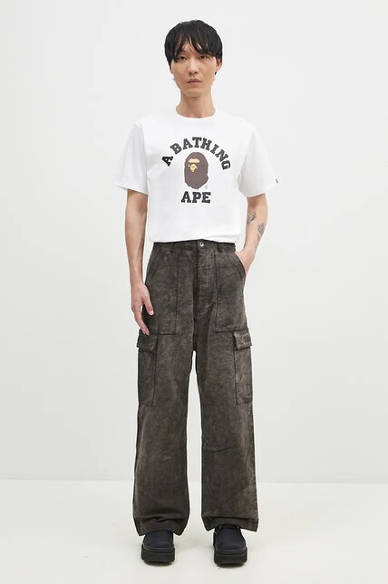【A BATHING APE】半袖 Tシャツ 100cm A Bathing Ape cotton t-shirt KATAKANA BY BATHING APE TEE men's