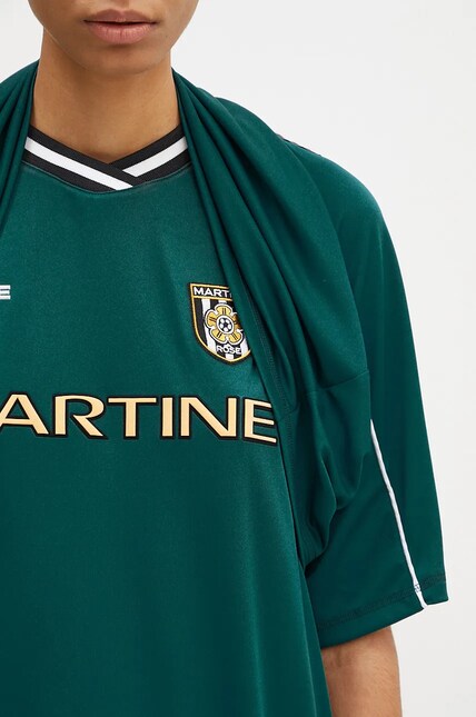 Martine Rose t-shirt Celebration Football Top green color