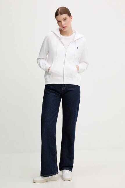 Polo Ralph Lauren кофта на замке с капюшоном женская хлопковая