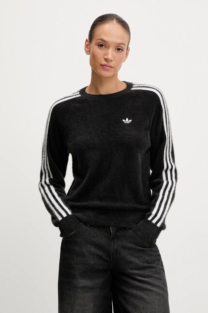 Свитер adidas Originals Holiday Sweater цвет чёрный лёгкий JX7813