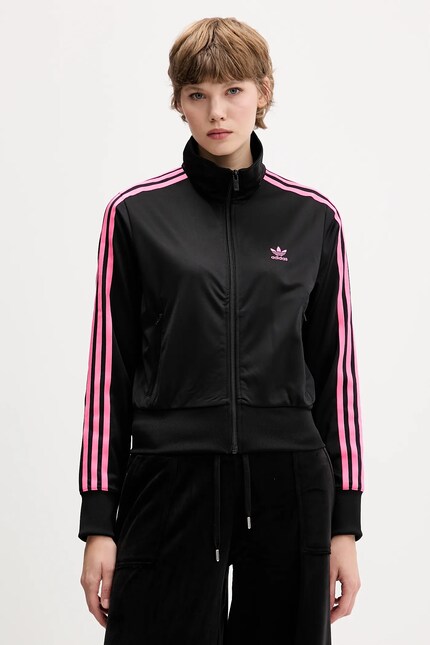 Кофта adidas Originals Firebird Tt цвет чёрный с аппликацией