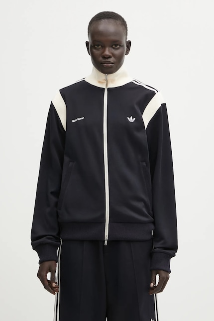 adidas Originals sweatshirt x Wales Bonner Twill Tt navy blue adidas Originals sweatshirt x Wales Bonner Twill Tt navy blue