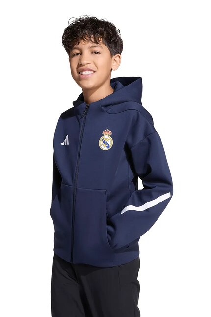 adidas Performance bluză copii REAL MADRID culoarea bleumarin, cu