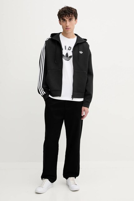 Кофта adidas Originals Spacer Hoodie колір чорний з капюшоном з