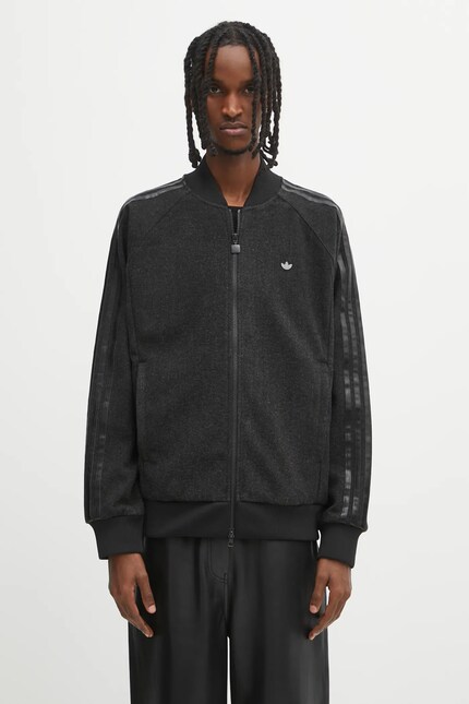 Кофта с примесью шерсти adidas Originals Prem Tt цвет чёрный