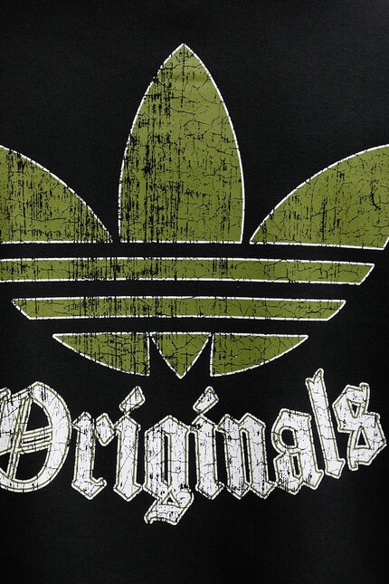 Хлопковая кофта adidas Originals Grfx Hoodie цвет чёрный с