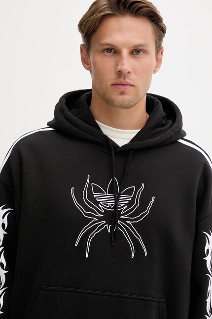 Кофта adidas Originals Spiders Loose Hoodie колір чорний з