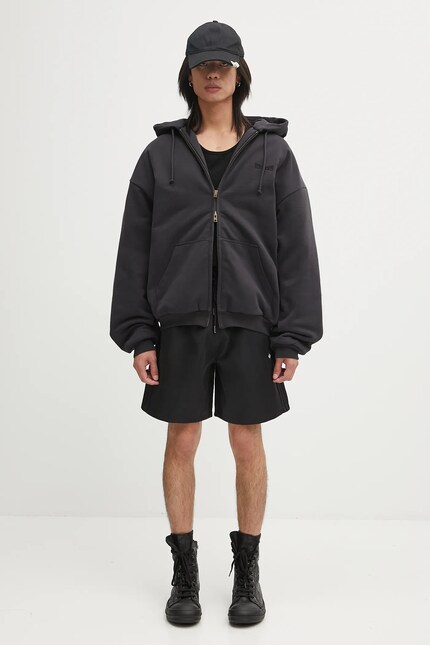 VETEMENTS ヴェトモン Puffed Oversized Zip-Up Hoodie パフド オーバーサイズドジップアップフーディー ブラック UH76ZU860B VETEMENTS sweatshirt Puffed Oversized Zip-Up black color hooded