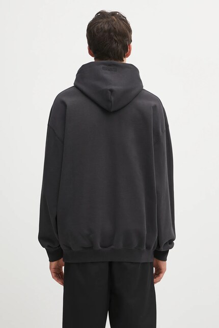VETEMENTS sweatshirt Polizei Oversized black color hooded with a