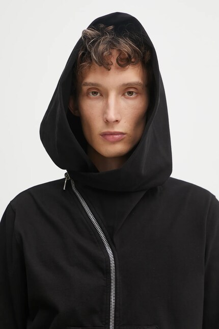 Rick Owens DRKSHDW cotton sweatshirt Mountain black color hooded
