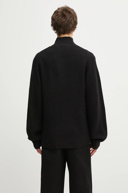 Carhartt WIP wool blend sweater Detroit Half Zip Sweater black