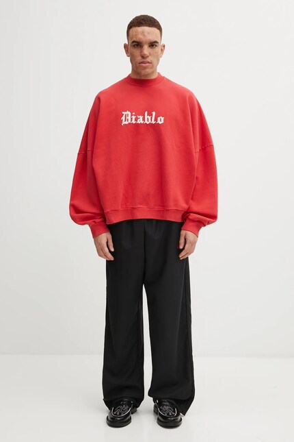 Willy Chavarria cotton sweatshirt Diablo Hooligan PRM EU