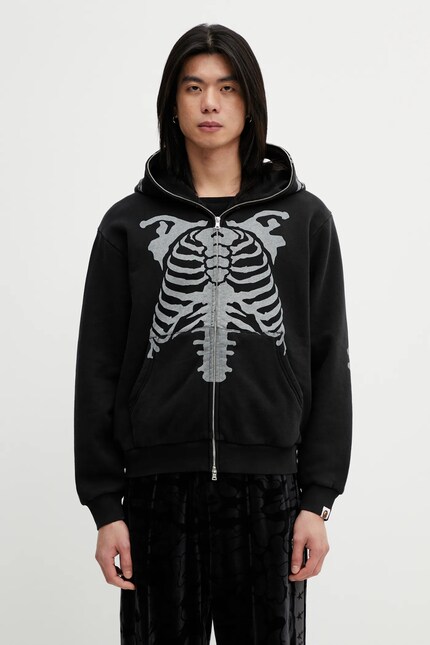 A Bathing Ape シャーク スウェット A Bathing Ape sweatshirt Skeleton Shark black color hooded with a
