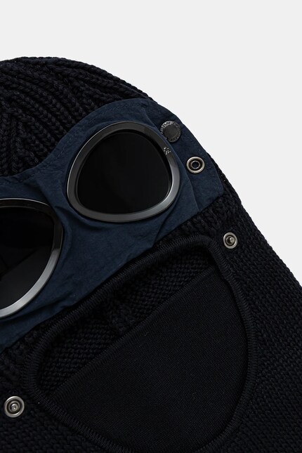 C.P. Company wool balaclava navy blue color RFCMAC740A005509A at