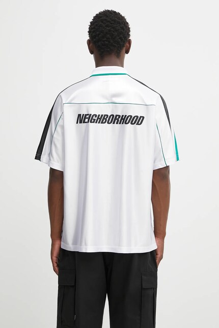 NEIGHBORHOOD t-shirt game shirt ss white color with a print