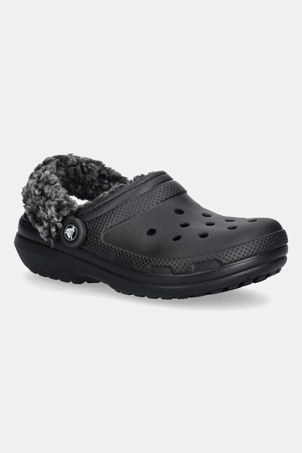 Тапки Crocs Classic Fleece Lined Clog цвет чёрный 211396 | ANSWEAR.ua