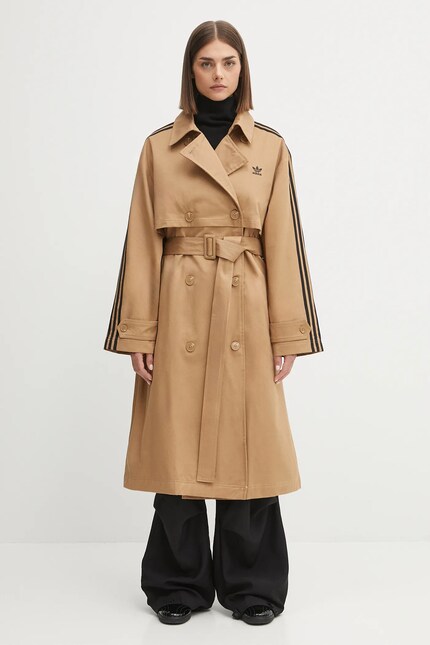 adidas Originals trench coat Tcoat Twill green color JW2663 at PRM US