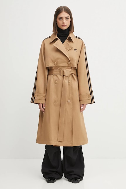 adidas Originals trench coat Tcoat Twill green color JW2663 at PRM US adidas Originals trench coat Tcoat Twill green color JW2663 at PRM US