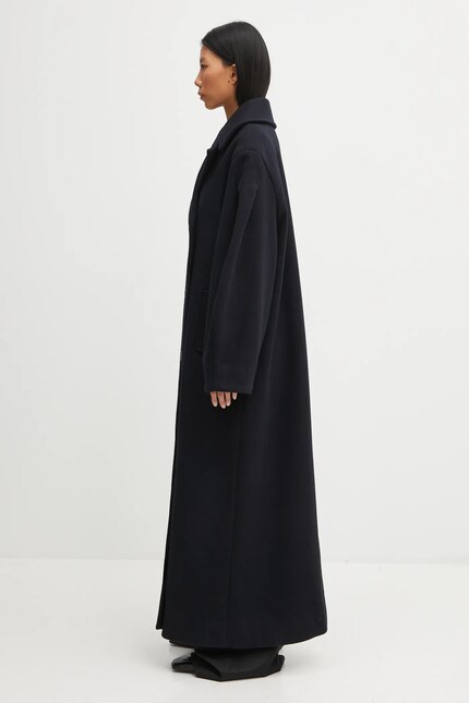 GANNI coat with wool Peacoat Wool Long PRM EU