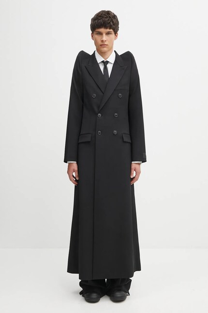 VETEMENTS wool blend coat Tight Shoulder Tailored PRM EU